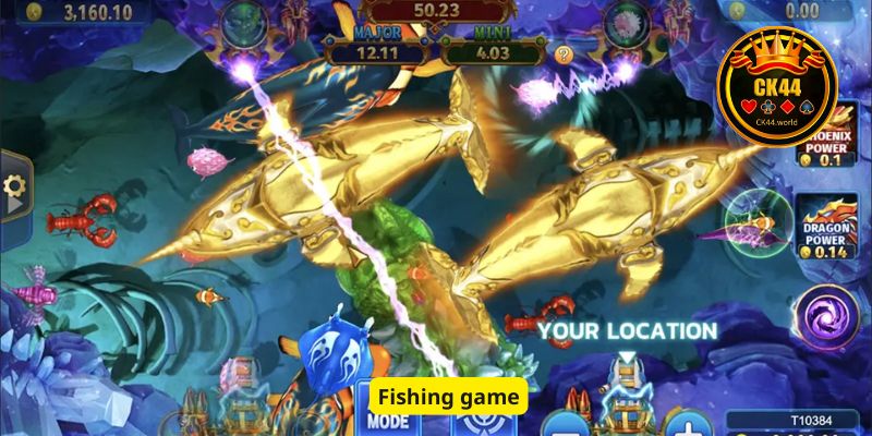 Fish shooting game to win coins
