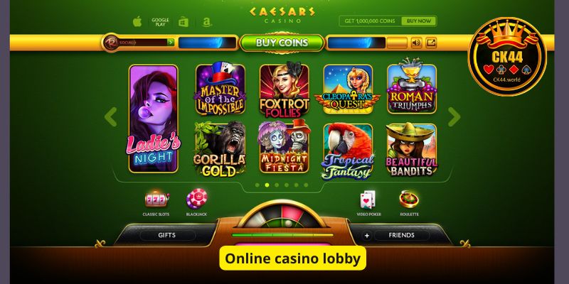 CK444 Online casino lobby