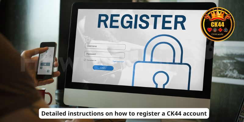 Detailed instructions on how to register a CK44 account.