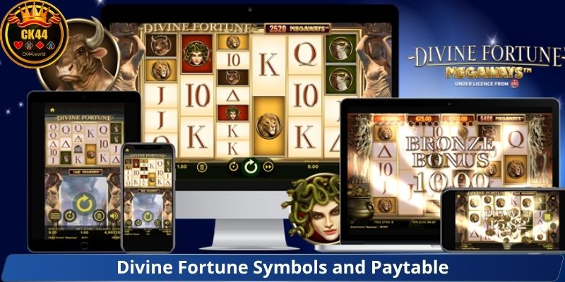 Divine Fortune Symbols and Paytable